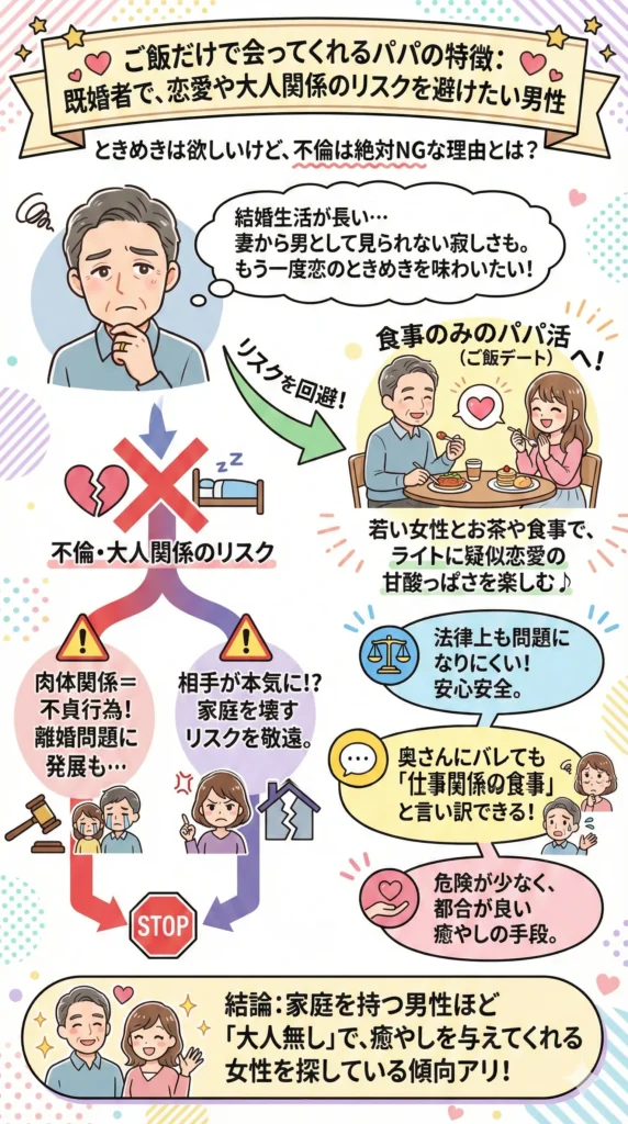 ご飯だけで会ってくれるパパの特徴